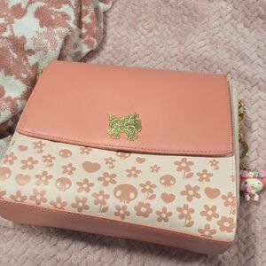 Loungefly Pink Floral Crossbody Bag